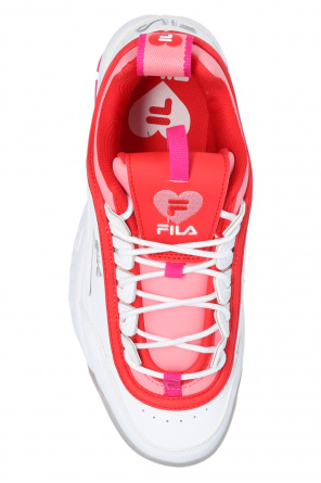 Fila disruptor velvet red best sale